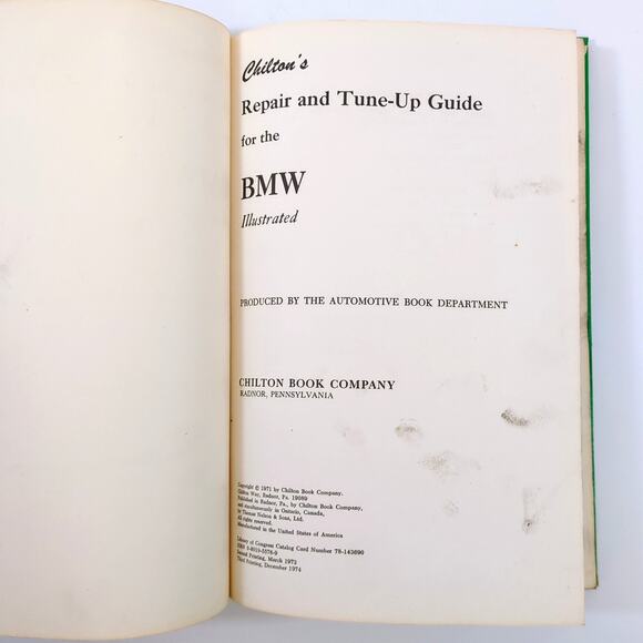 BMW 1500 1600 2002 1959-1970 Shop Service Engine Repair Manual Diagrams 1971 HC - Picture 2 of 7